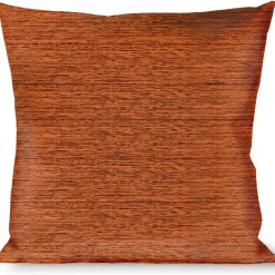 Buckle-Down Throw Pillow - Wood Grain2 Horizontal Reddish Brown