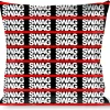 Buckle-Down Throw Pillow - Double SWAG Black/White/Red Stripe