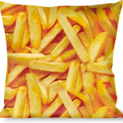 Buckle-Down Throw Pillow - Vivid French Fries Stacked