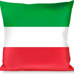 Buckle-Down Throw Pillow - Stripes Green/White/Red