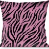 Buckle-Down Throw Pillow - Zebra 2 Baby Pink