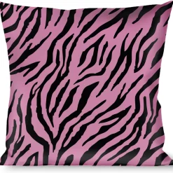 Buckle-Down Throw Pillow - Zebra 2 Baby Pink