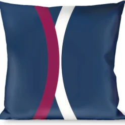 Buckle-Down Throw Pillow - Rings Turquoise/White/Fuchsia