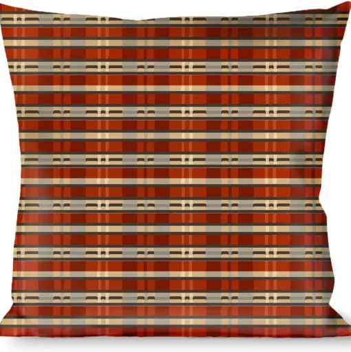 Buckle-Down Throw Pillow - Americana Plaid2