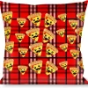Buckle-Down Throw Pillow - Pizza Man Plaid Red