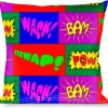 Buckle-Down Throw Pillow - Sound Effect Blocks Multi Color