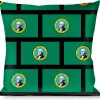 Buckle-Down Throw Pillow - Washington Flags/Black