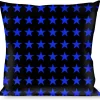 Buckle-Down Throw Pillow - Star Black/Blue