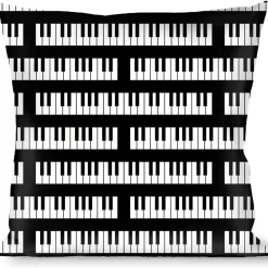 Buckle-Down Throw Pillow - Piano Keys