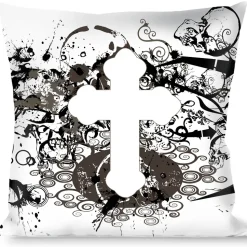 Buckle-Down Throw Pillow - Orthodox Chaos