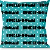 Buckle-Down Throw Pillow - BUCKLE-DOWN Shapes Dot Turquoise/White/Black