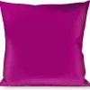 Buckle-Down Throw Pillow - Fuchsia