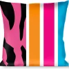 Buckle-Down Throw Pillow - Animal Skins & Stripes 2