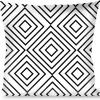 Buckle-Down Throw Pillow - Square Lines White/Black