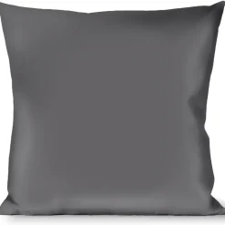 Buckle-Down Throw Pillow - Charcoal