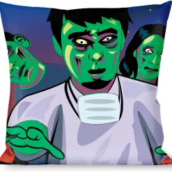 Buckle-Down Throw Pillow - Walking Zombies