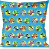 Buckle-Down Throw Pillow - Dinosaur Superhero Baby Blue
