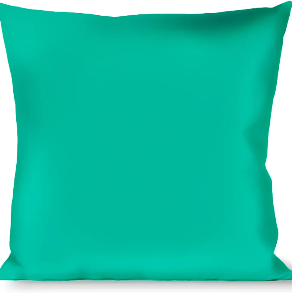 Buckle-Down Throw Pillow - Cross Repeat Leopard Turquoise/Pink