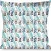 Buckle-Down Throw Pillow - Cute Bunnies Multi Pastel