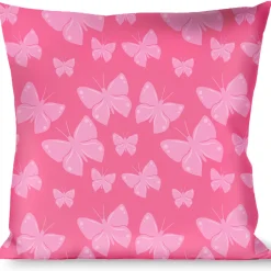 Buckle-Down Throw Pillow - Butterflies Pink