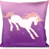 Buckle-Down Throw Pillow - Unicorn Sparkles Purple/Pink