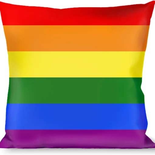 Buckle-Down Throw Pillow - Flag Pride Rainbow