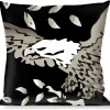 Buckle-Down Throw Pillow - Truth and Justice Black/White