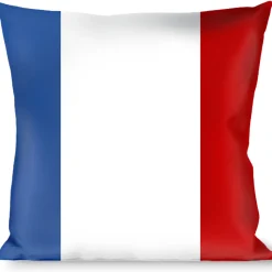 Buckle-Down Throw Pillow - France Flags
