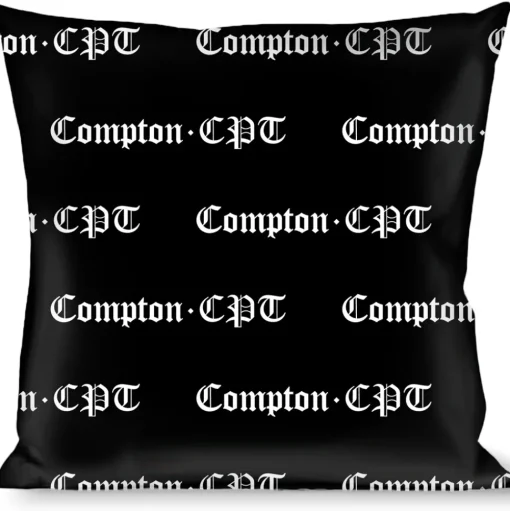 Buckle-Down Throw Pillow - COMPTON-CPT Black/White