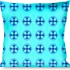 Buckle-Down Throw Pillow - Wallpaper2 Baby Blue/Blue