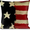 Buckle-Down Throw Pillow - Stars & Stripes Painting