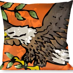 Buckle-Down Throw Pillow - Truth and Justice Orange