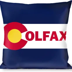 Buckle-Down Throw Pillow - Colfax Colorado Flag