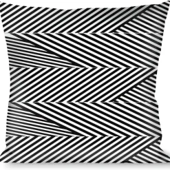 Buckle-Down Throw Pillow - Eighties 7 Black/White