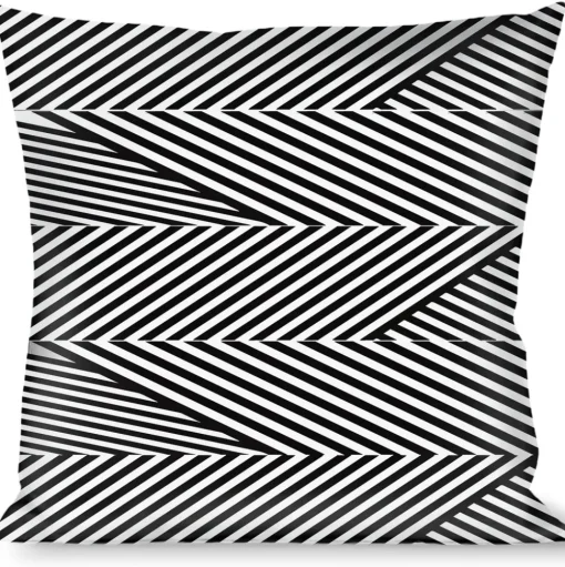 Buckle-Down Throw Pillow - Eighties 7 Black/White