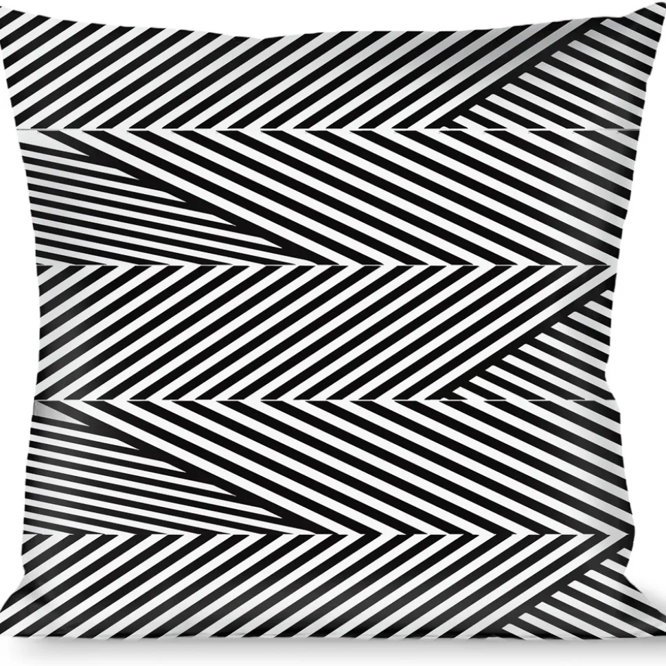 Buckle-Down Throw Pillow - Eighties 7 Black/White