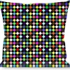 Buckle-Down Throw Pillow - Diamonds Black/Multi Color
