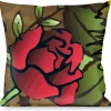 Buckle-Down Throw Pillow - Death Before Dishonor Olive