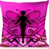 Buckle-Down Throw Pillow - TJ-Fairy Pink Swirl