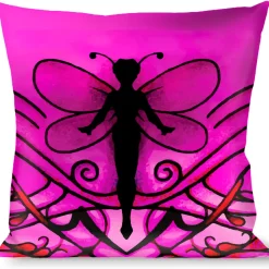 Buckle-Down Throw Pillow - TJ-Fairy Pink Swirl