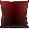 Buckle-Down Throw Pillow - Vertical Stripes Transition Black/Red