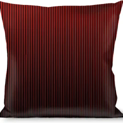 Buckle-Down Throw Pillow - Vertical Stripes Transition Black/Red