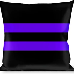 Buckle-Down Throw Pillow - Stripe Black/Blue