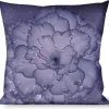 Buckle-Down Throw Pillow - Vivid Floral Collage2 Blues