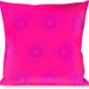 Buckle-Down Throw Pillow - Rotating Squares Pink/Purple