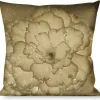 Buckle-Down Throw Pillow - Vivid Floral Collage2 Sepia