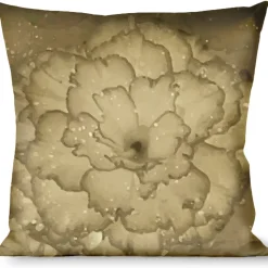 Buckle-Down Throw Pillow - Vivid Floral Collage2 Sepia
