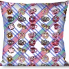 Buckle-Down Throw Pillow - Donuts & Coffee Cartoon