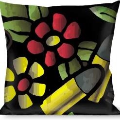 Buckle-Down Throw Pillow - Born to Raise Hell C/U Black