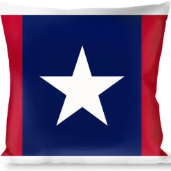 Buckle-Down Throw Pillow - Stars & Stripes Ribbon Red/Blue/White